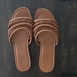 Chic Brown Slide Sandals